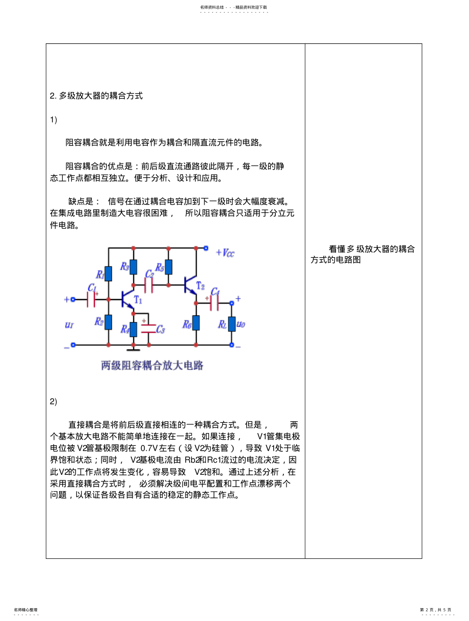 2022年多级放大器教案 .pdf_第2页