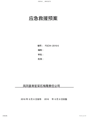 2022年非煤矿山应急救援预案 .pdf