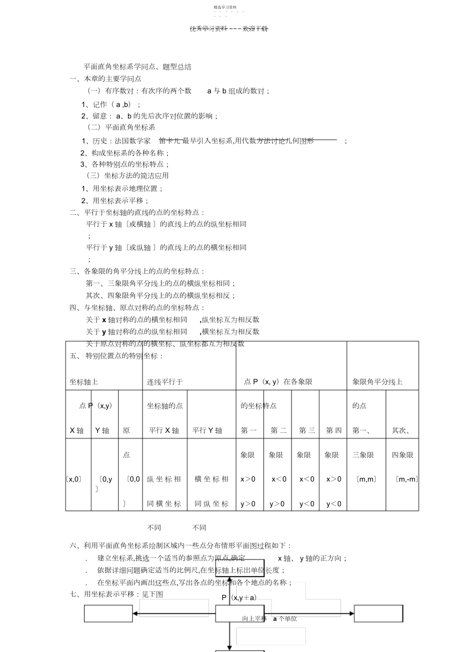 2022年平面直角坐标系沪科版安徽中考八年级上十二章.docx_第1页