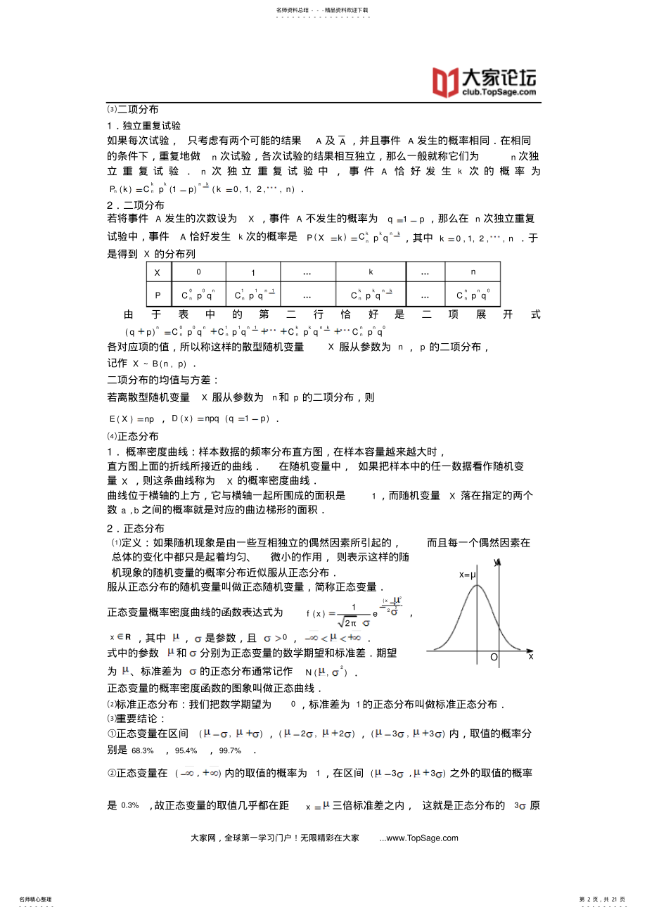 2022年随机变量及其分布列.版块三.离散型随机变量的期望与方差.学生版推荐 .pdf_第2页