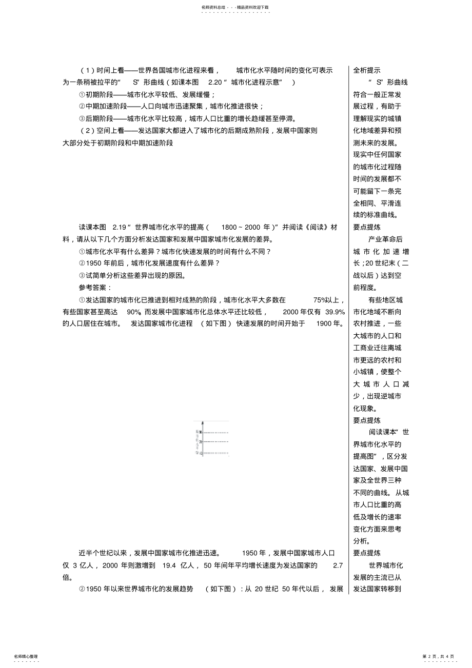 2022年高中地理城市化课文知识点解析新人教版必修 .pdf_第2页