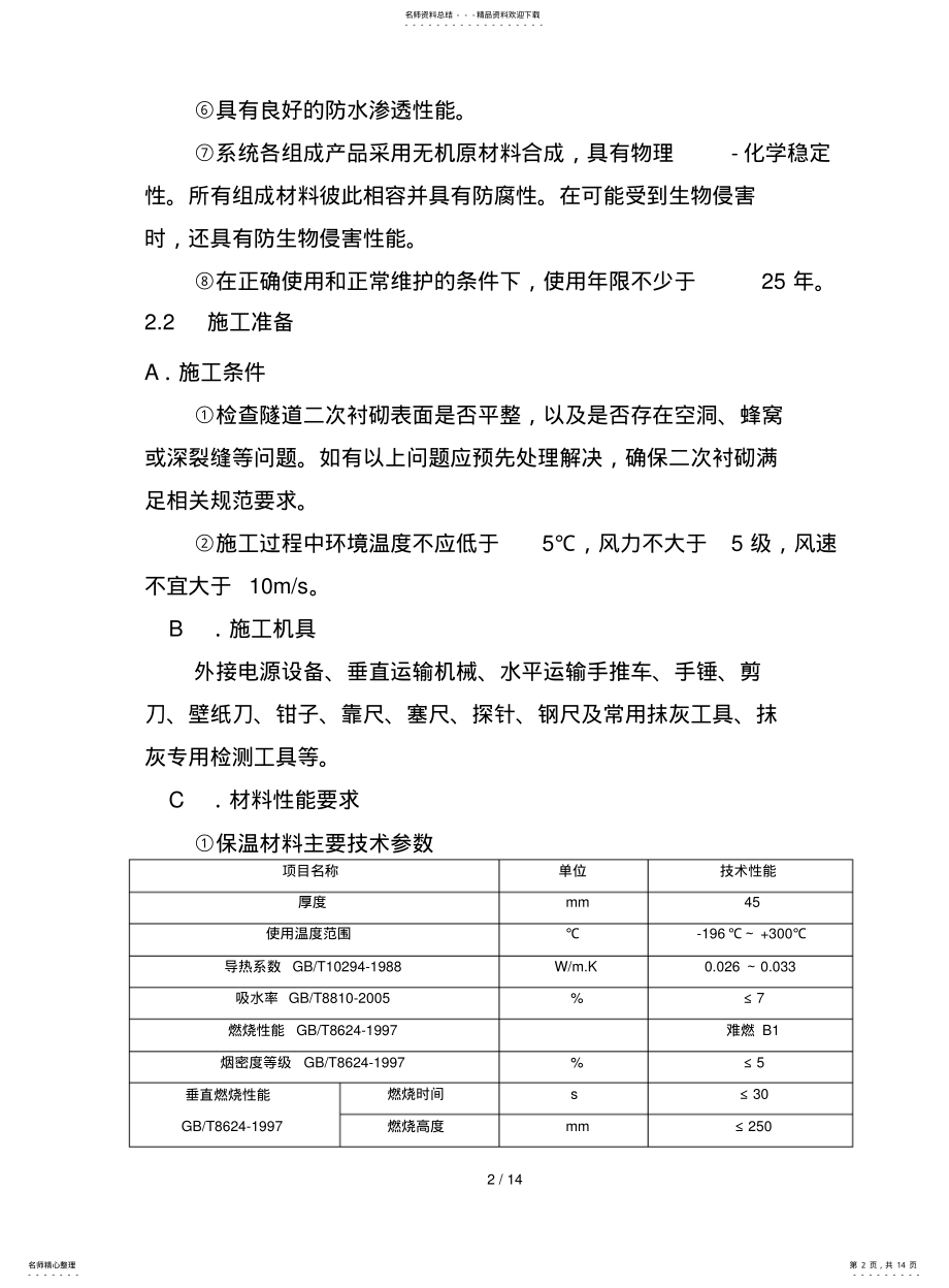 2022年隧道出口保温装饰工程施工方案 .pdf_第2页