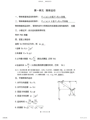 2022年高一物理必修二期末复习知识点 .pdf