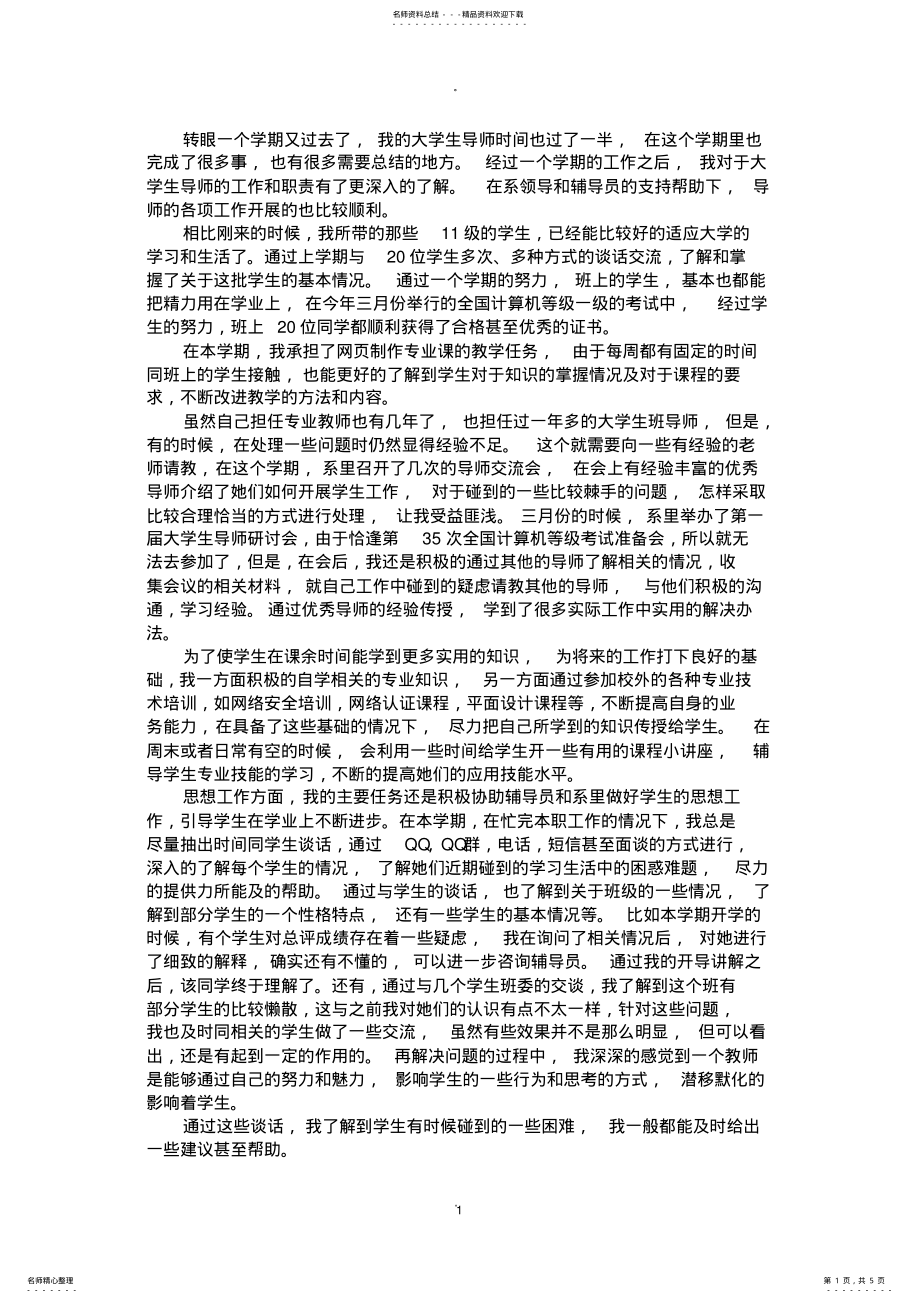 2022年大学生导师总结 .pdf_第1页