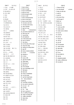 2022年完整word版,人教版八下英语词组和固定搭配归纳.docx