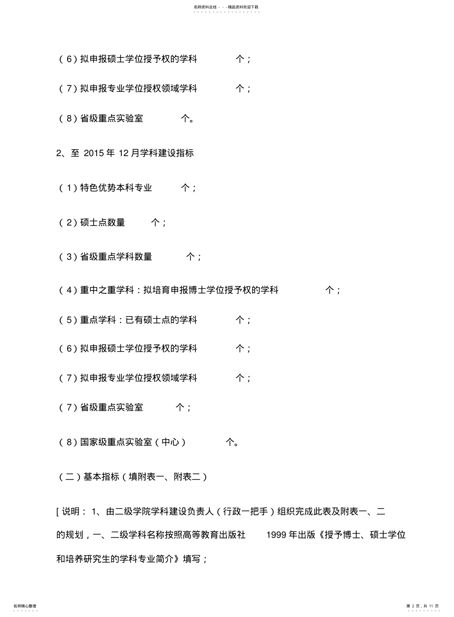 2022年院系学科建设发展规划提纲 .pdf_第2页