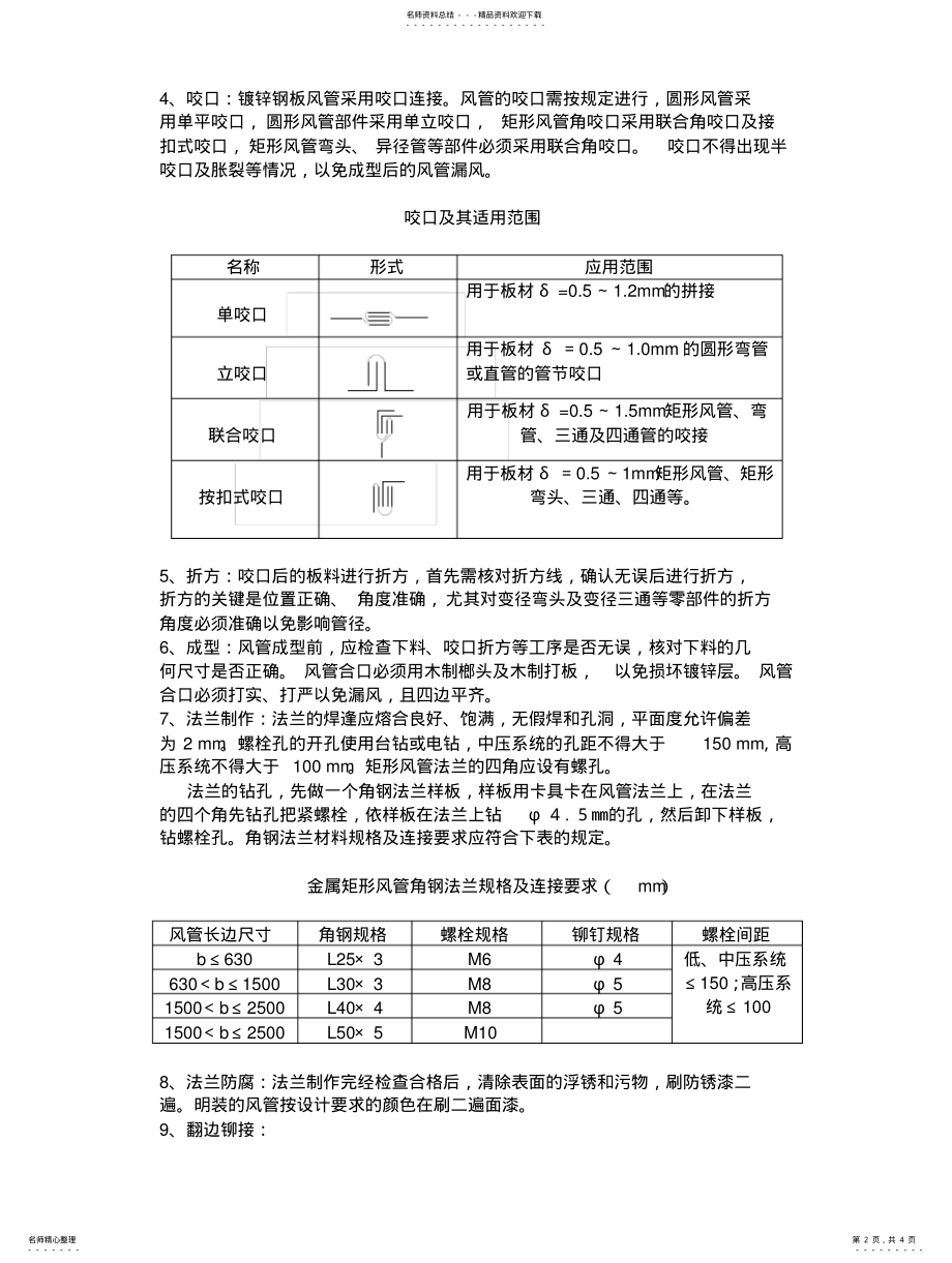 2022年风管制作技术交底 .pdf_第2页