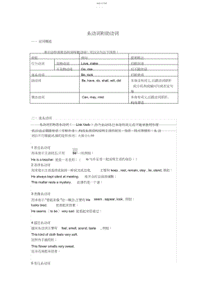 2022年高中英语系动词和助动词精讲及练习.docx