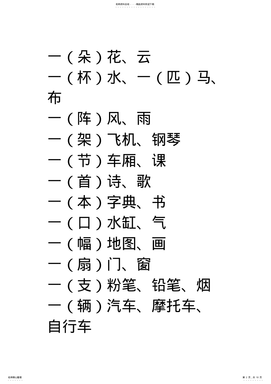 2022年小学语文量词大全,推荐文档 .pdf_第2页