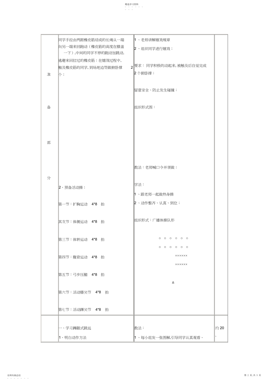 2022年小学六年级蹲踞式跳远教案.docx_第2页