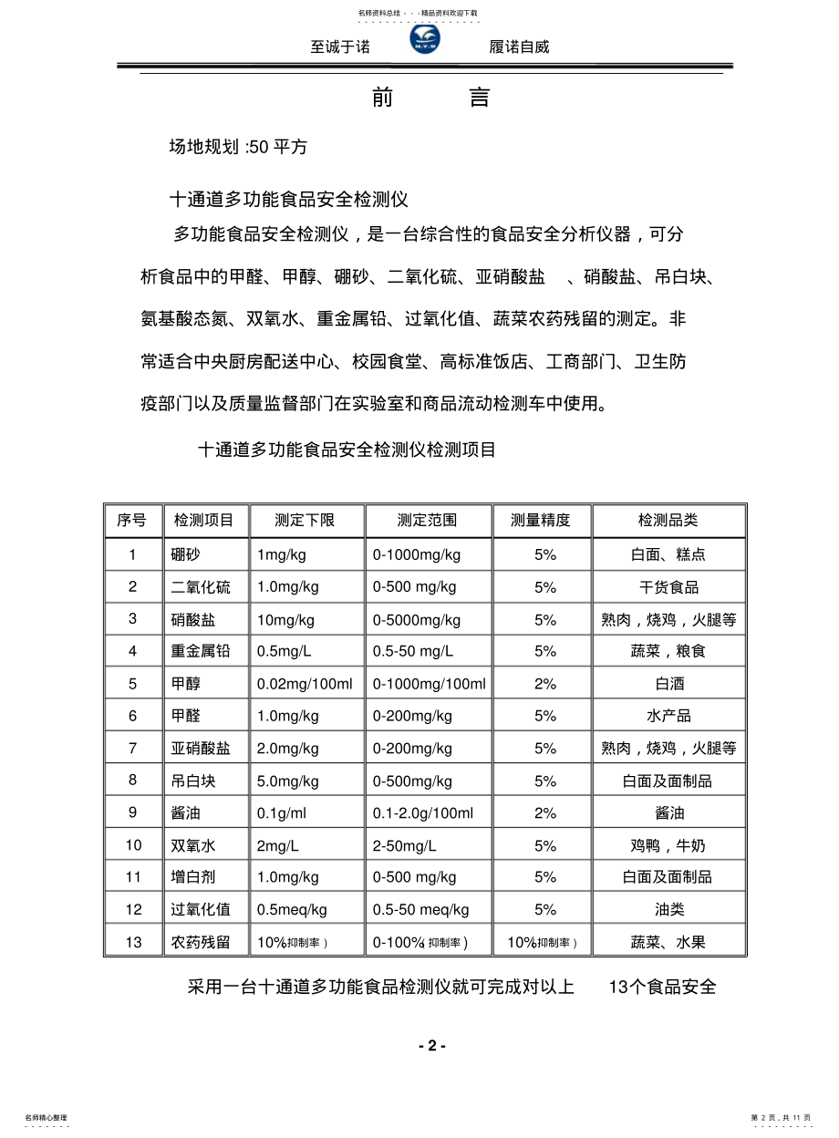 2022年食品安全检测仪器配置方案 .pdf_第2页