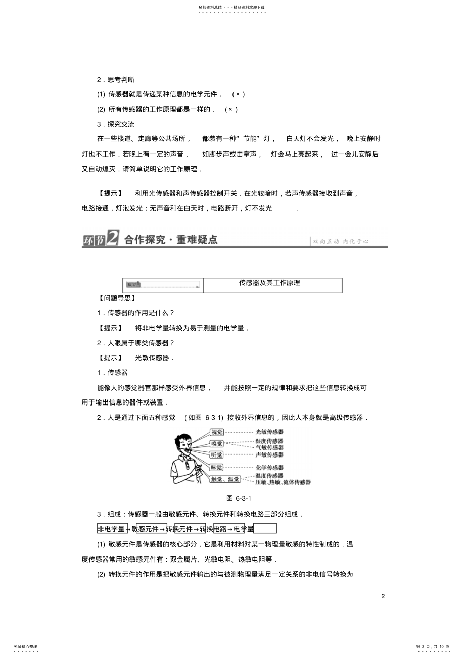 2022年高中物理第章电磁波与信息时代第节信息时代的电子“感官”教师用书鲁科版选修- .pdf_第2页