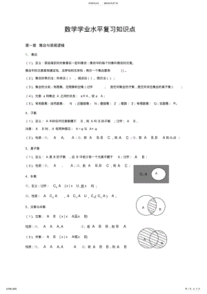 2022年高中数学会考知识点总结 3.pdf