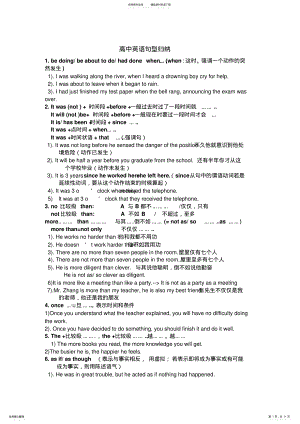 2022年高中英语句型归纳 .pdf