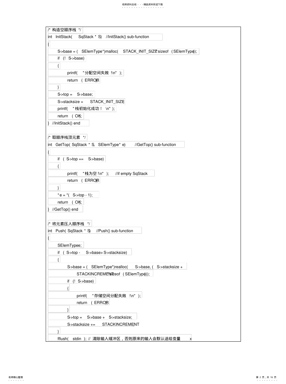 2022年实验二栈、队列的实现及应用整理 .pdf_第2页