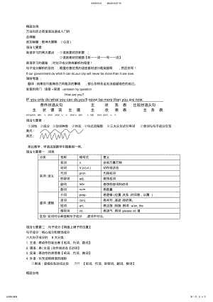 2022年宋老师语法入门备课讲稿 .pdf