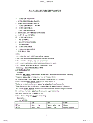 2022年高三英语定语从句复习教学方案设计 .pdf