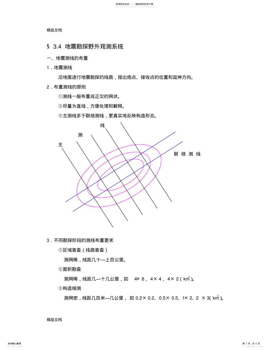 2022年地震勘探野外观测系统. .pdf_第1页