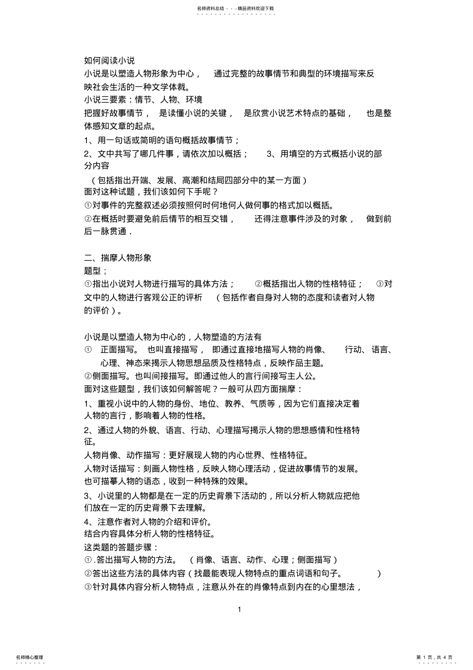 2022年如何阅读小说 .pdf_第1页