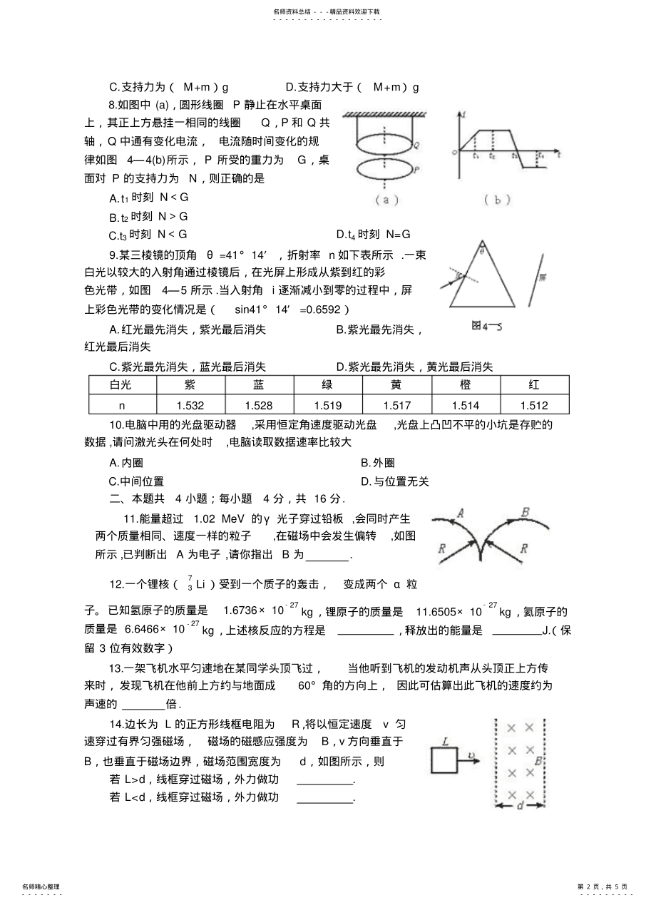 2022年高三物理模拟 .pdf_第2页