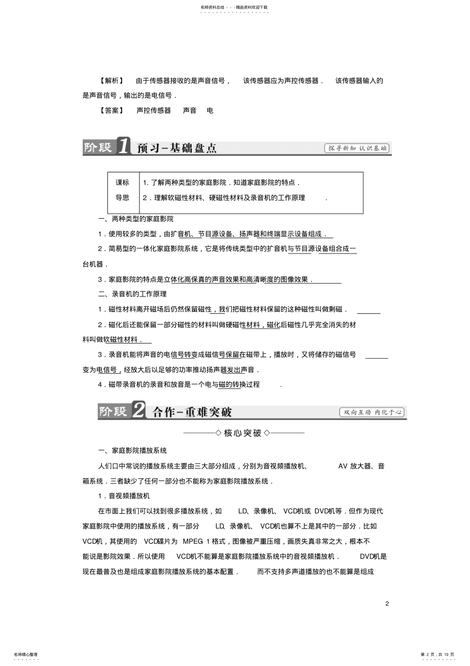 2022年高中物理第章走进现代化家庭_客厅里的精彩教师用书沪科版选修- .pdf_第2页