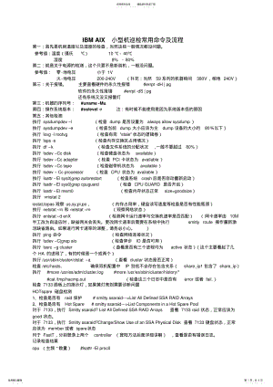 2022年巡检常用命令 .pdf