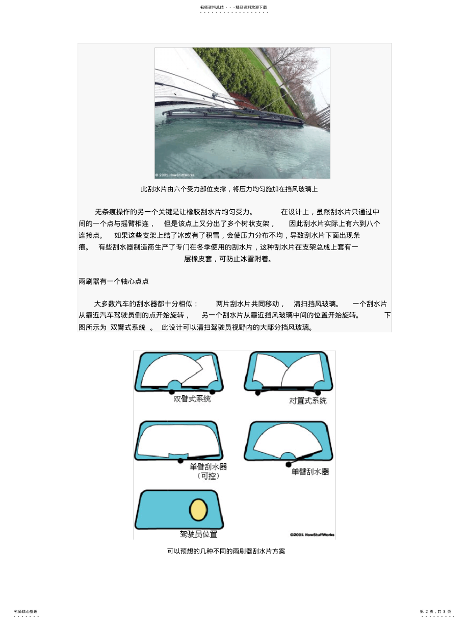 2022年雨刷器构造和工作原理 .pdf_第2页