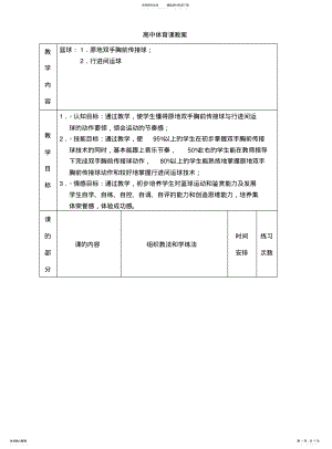 2022年高中体育课教案篮球 .pdf