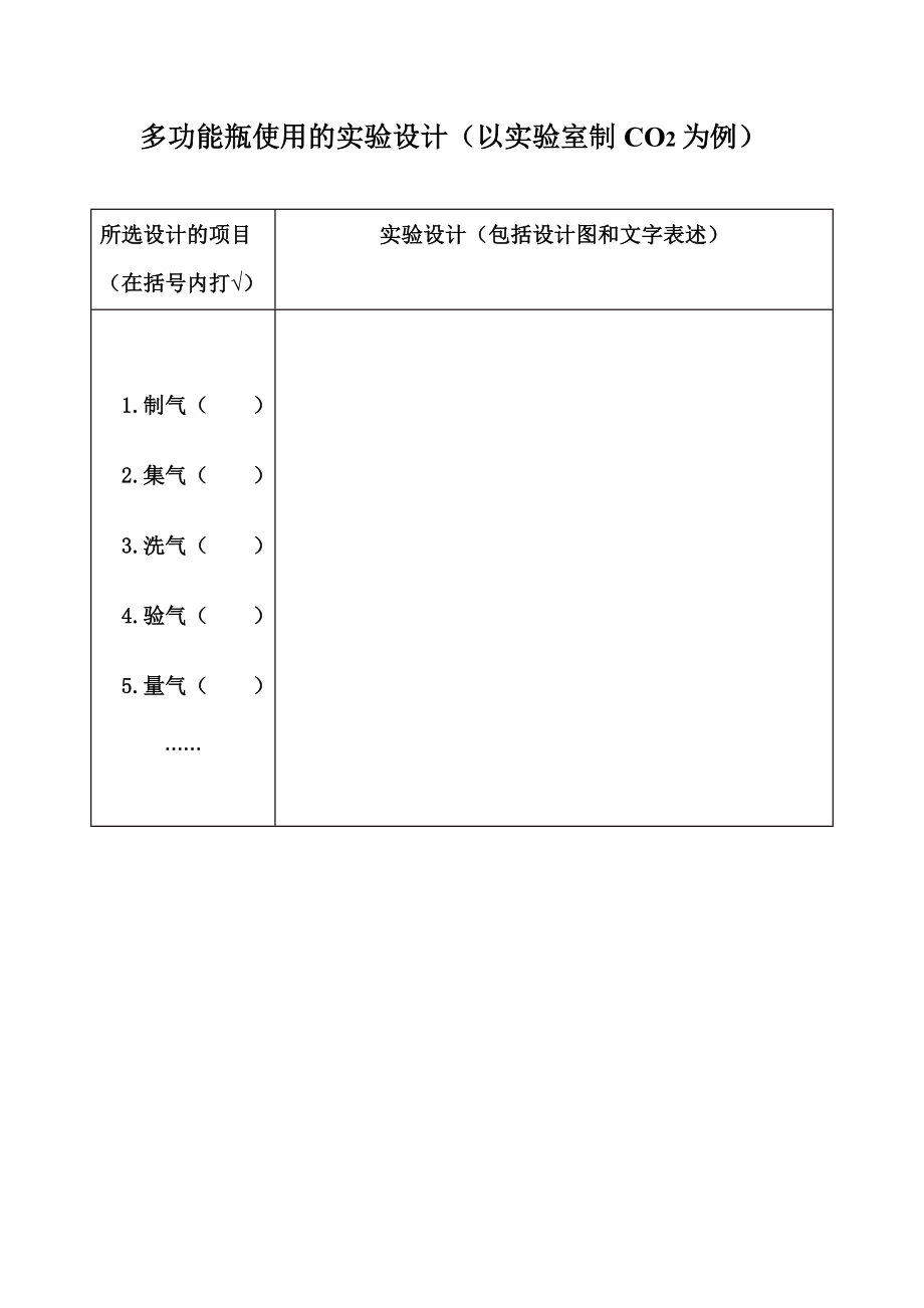 多功能瓶使用的实验设计评价量表公开课教案教学设计课件案例试卷.docx_第2页