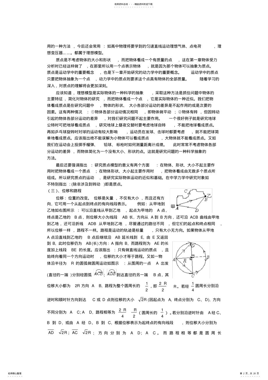 2022年届高考物理知识点总结复习,推荐文档 .pdf_第2页