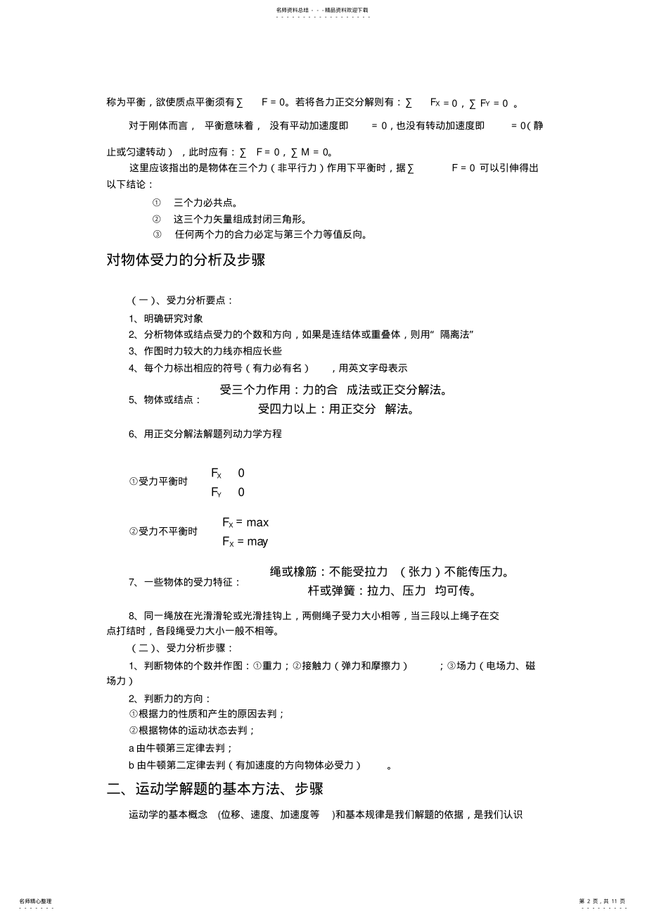 2022年高中物理解题方法大全,推荐文档 .pdf_第2页