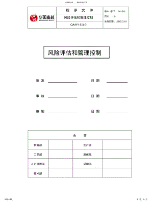 2022年风险评估和管理控制程序 .pdf