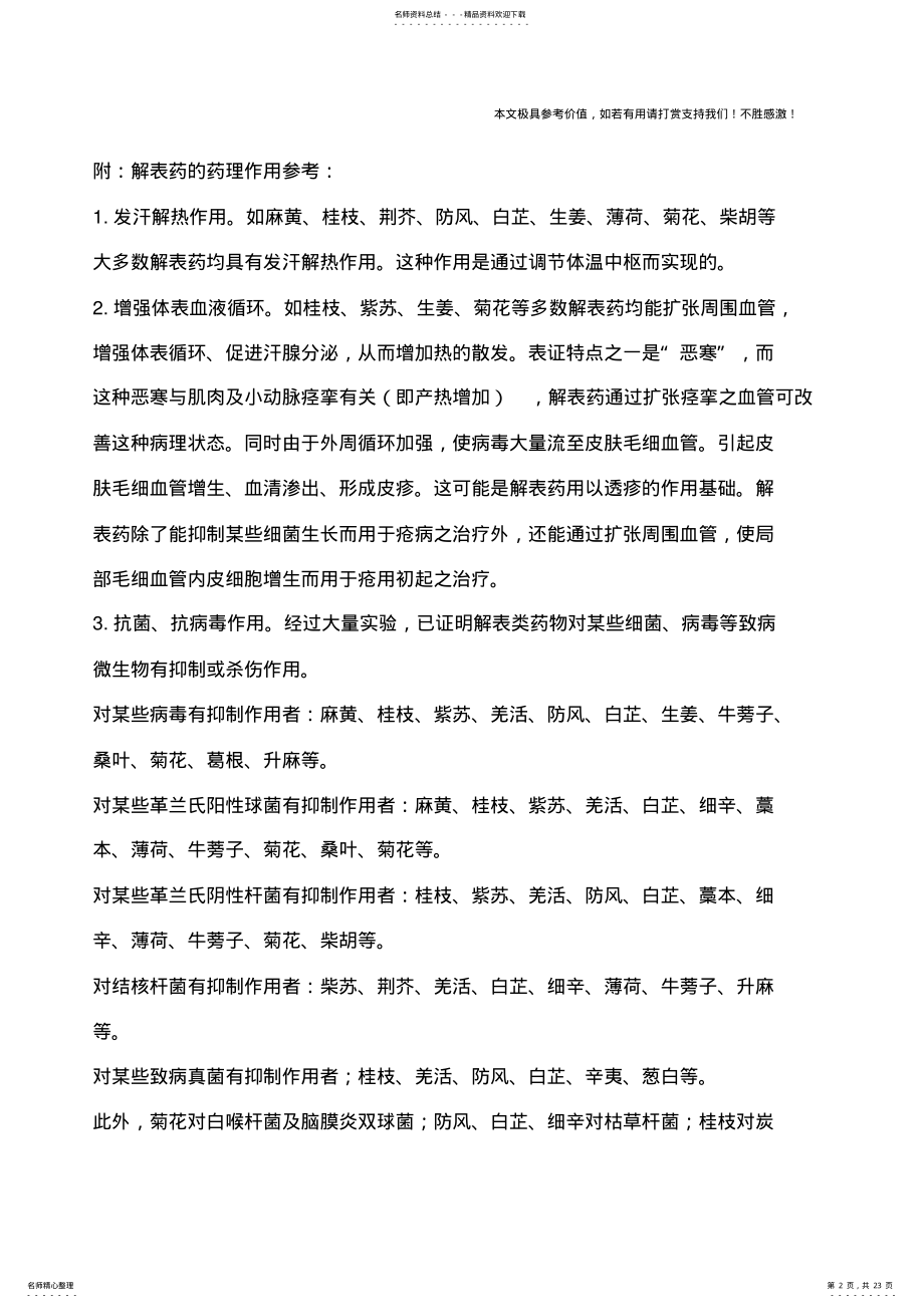 2022年常用方剂——常用中药及方剂 .pdf_第2页