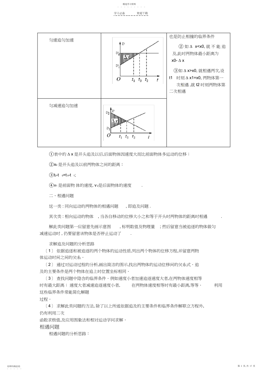 2022年高中物理相遇和追及问题.docx_第2页