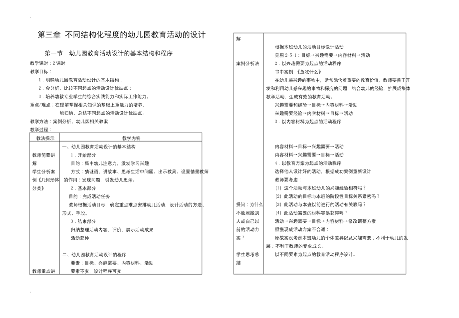 幼儿园教育活动设计与实施教案.docx_第1页