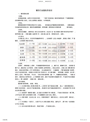 2022年餐饮行业服务员培训 .pdf