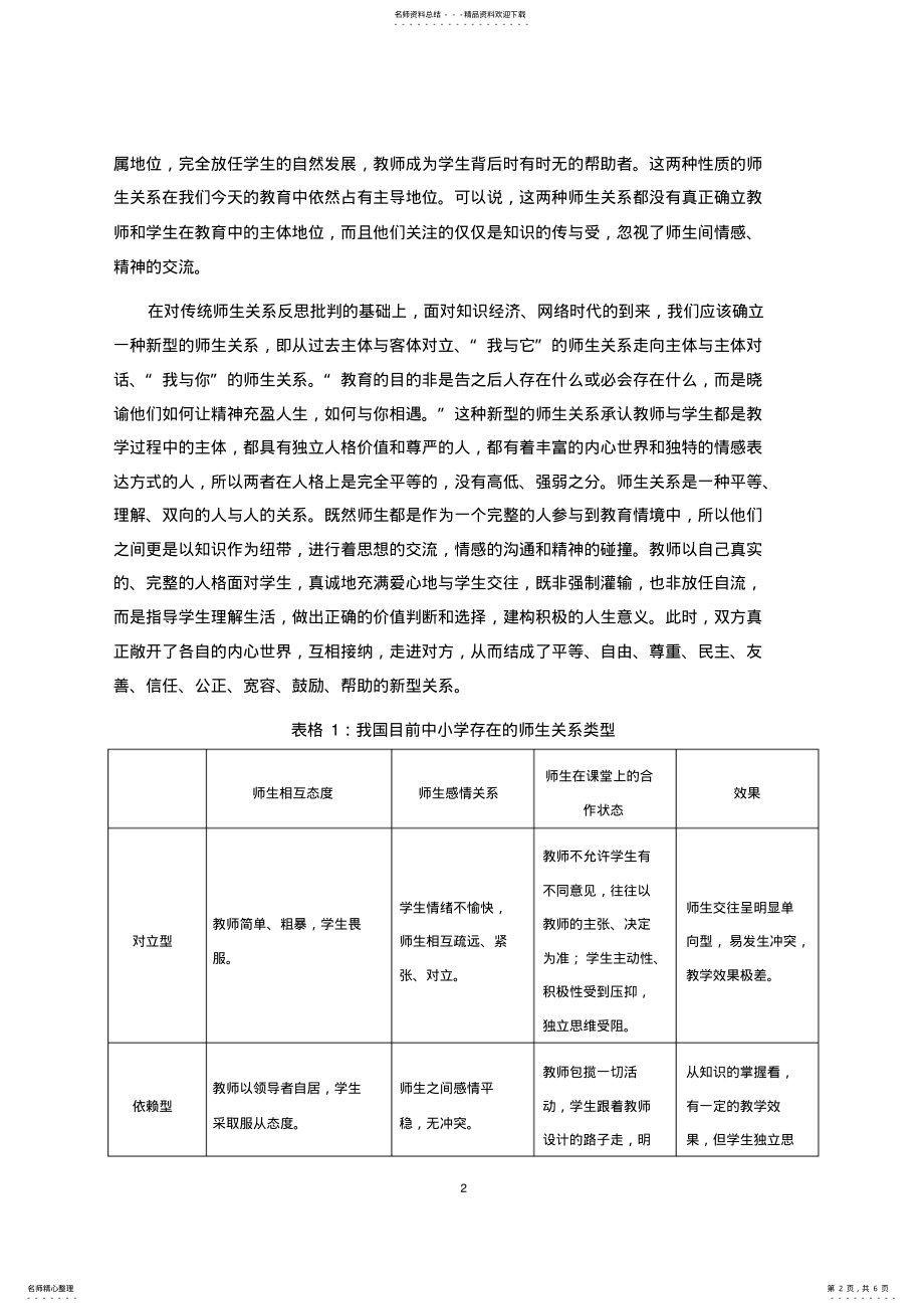 2022年如何构建和谐、民主的师生关系 2.pdf_第2页