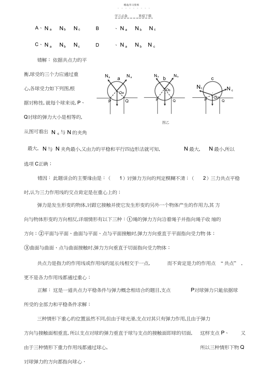 2022年高中物理复习易错题错因分析与详解.docx_第2页