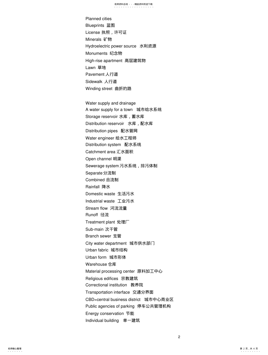 2022年城乡规划专业词汇 .pdf_第2页