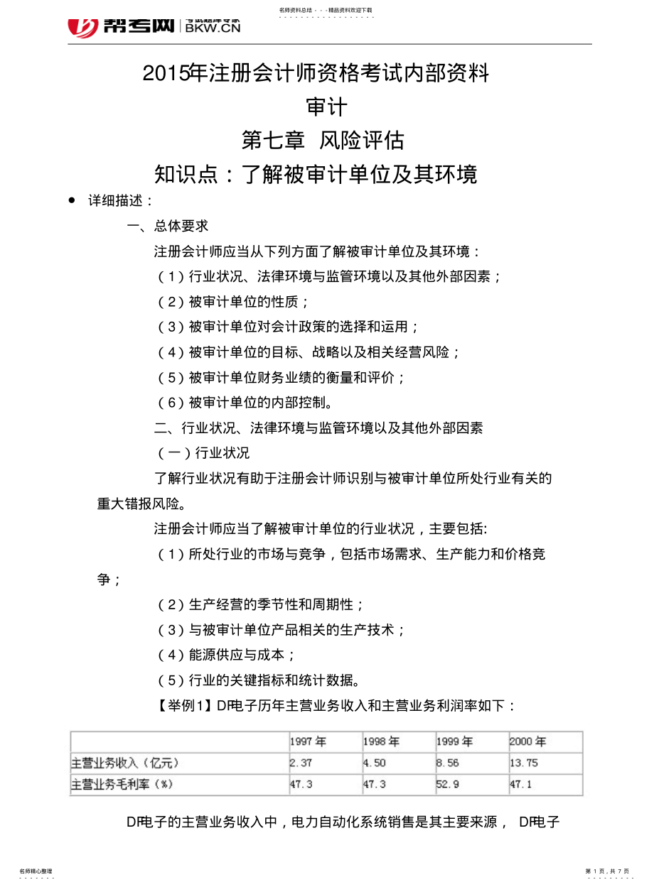 2022年风险评估-了解被审计单位及其环境 .pdf_第1页