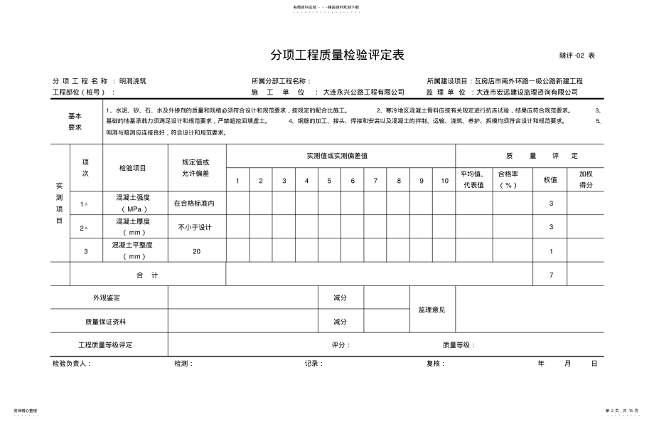 2022年隧道评定表 .pdf_第2页