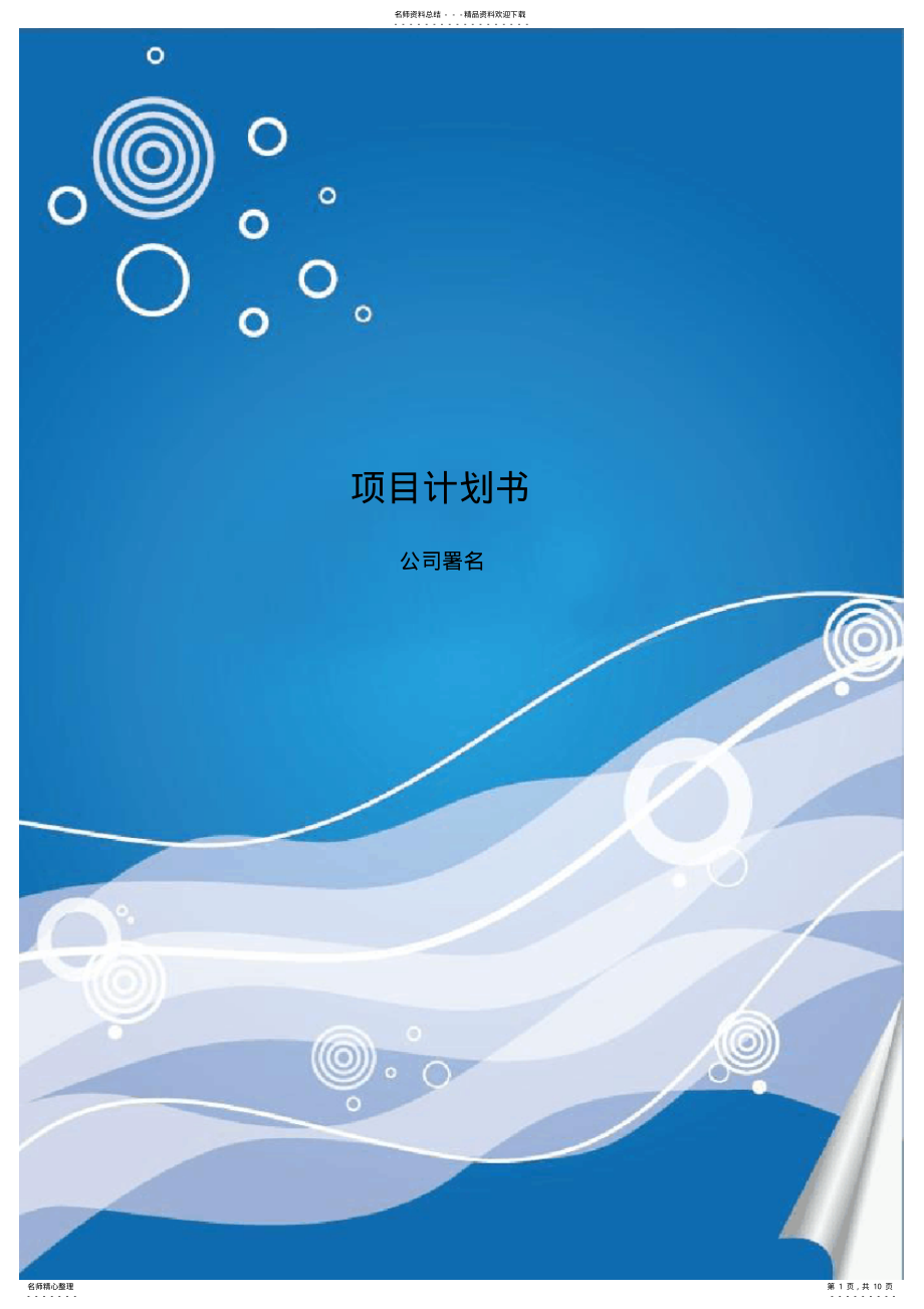 2022年项目计划书 2.pdf_第1页