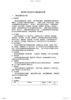 2022年青少年活动中心网站策划方案 .pdf