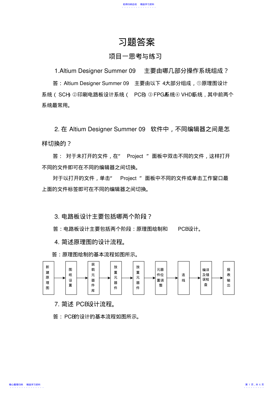 2022年《印制电路板的设计与制造》-习题答案 .pdf_第1页