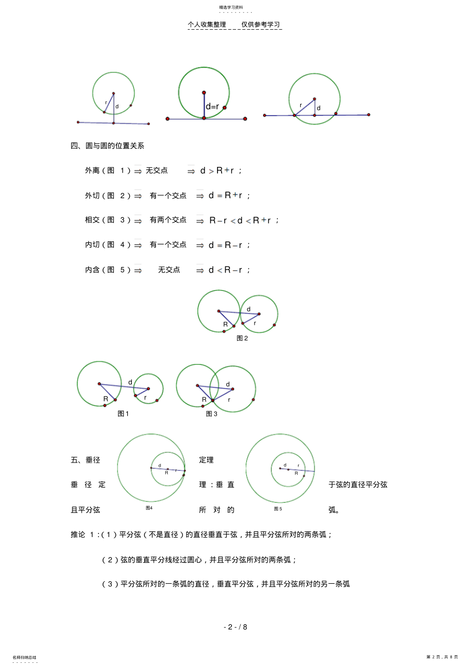 2022年月日初三《圆》章节知识点复习专题 .pdf_第2页