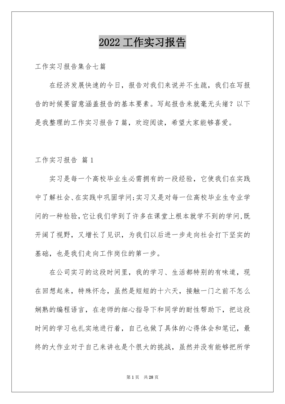 2022工作实习报告例文69.docx_第1页