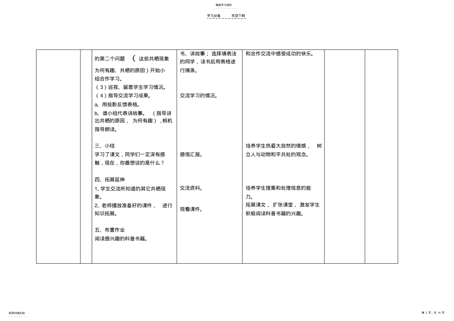 2022年有趣的生物共栖现象教学设计 .pdf_第2页