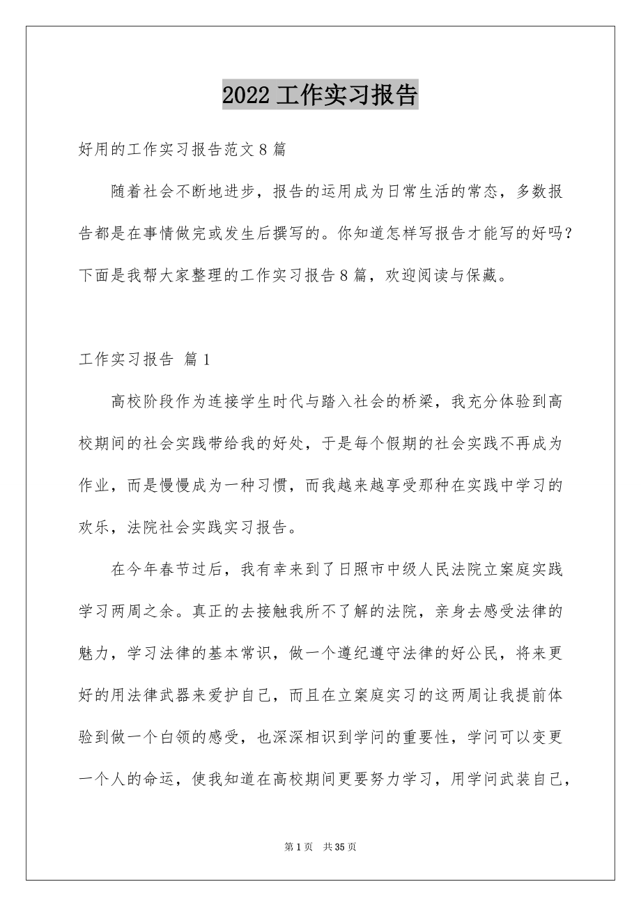 2022工作实习报告例文12.docx_第1页