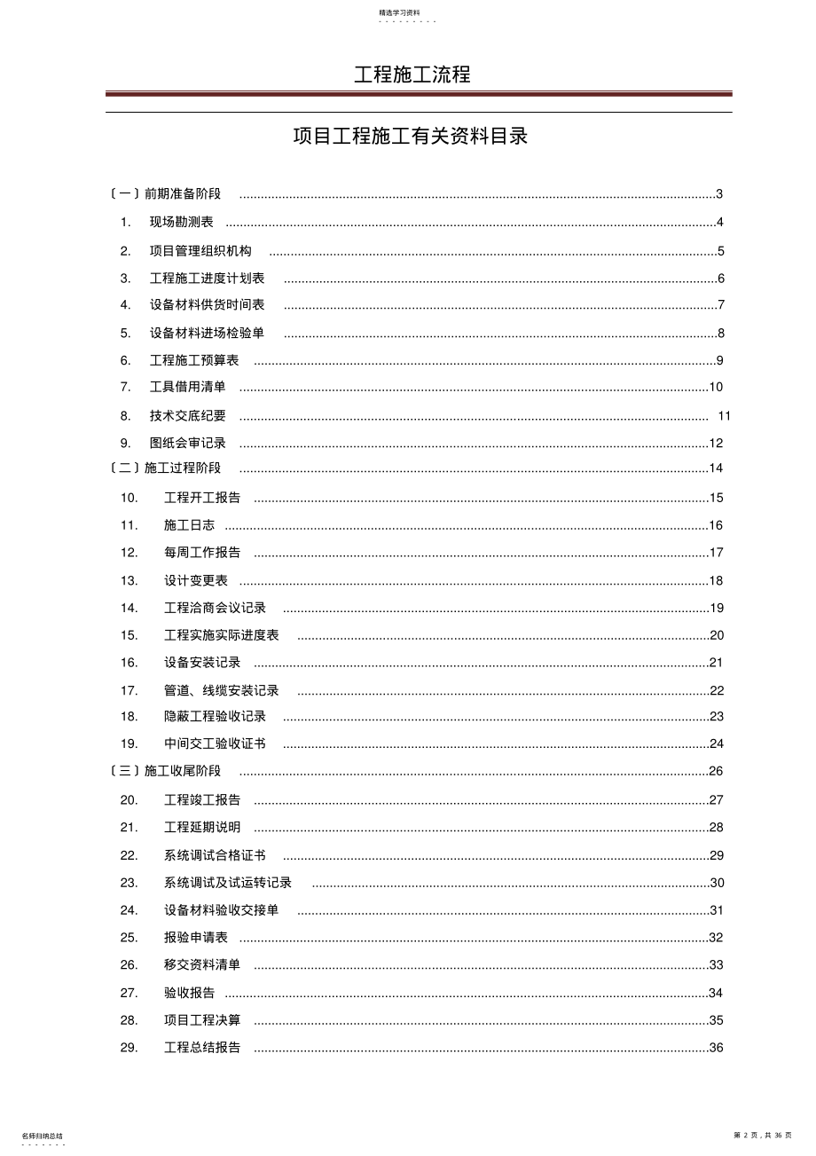 2022年最新弱电工程施工规范表格 .pdf_第2页