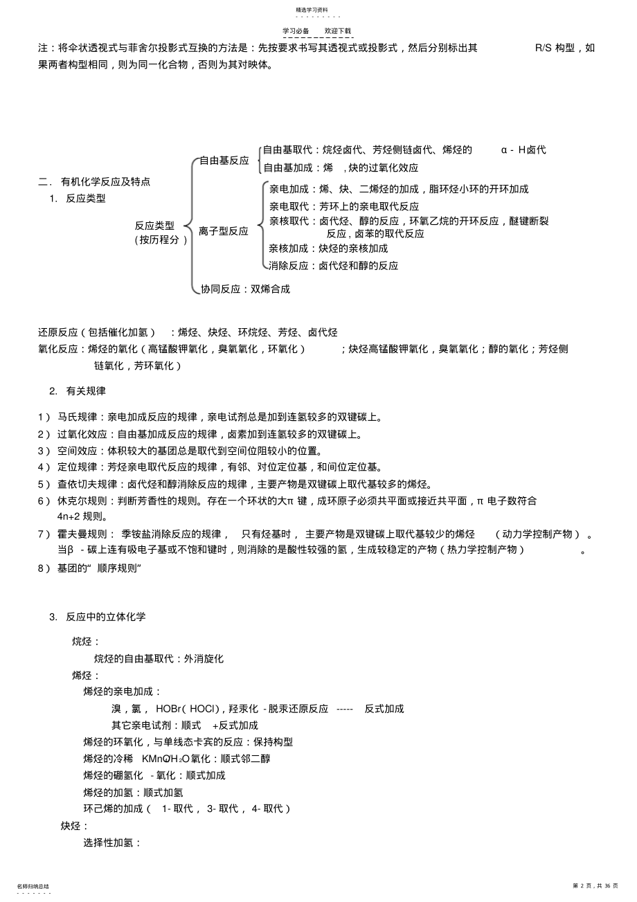 2022年有机化学复习重点汇总 .pdf_第2页